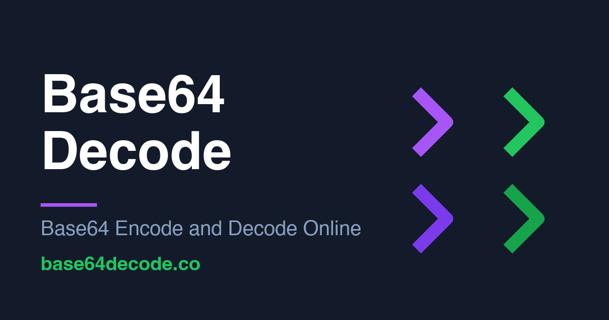 Base64 Decode website preview